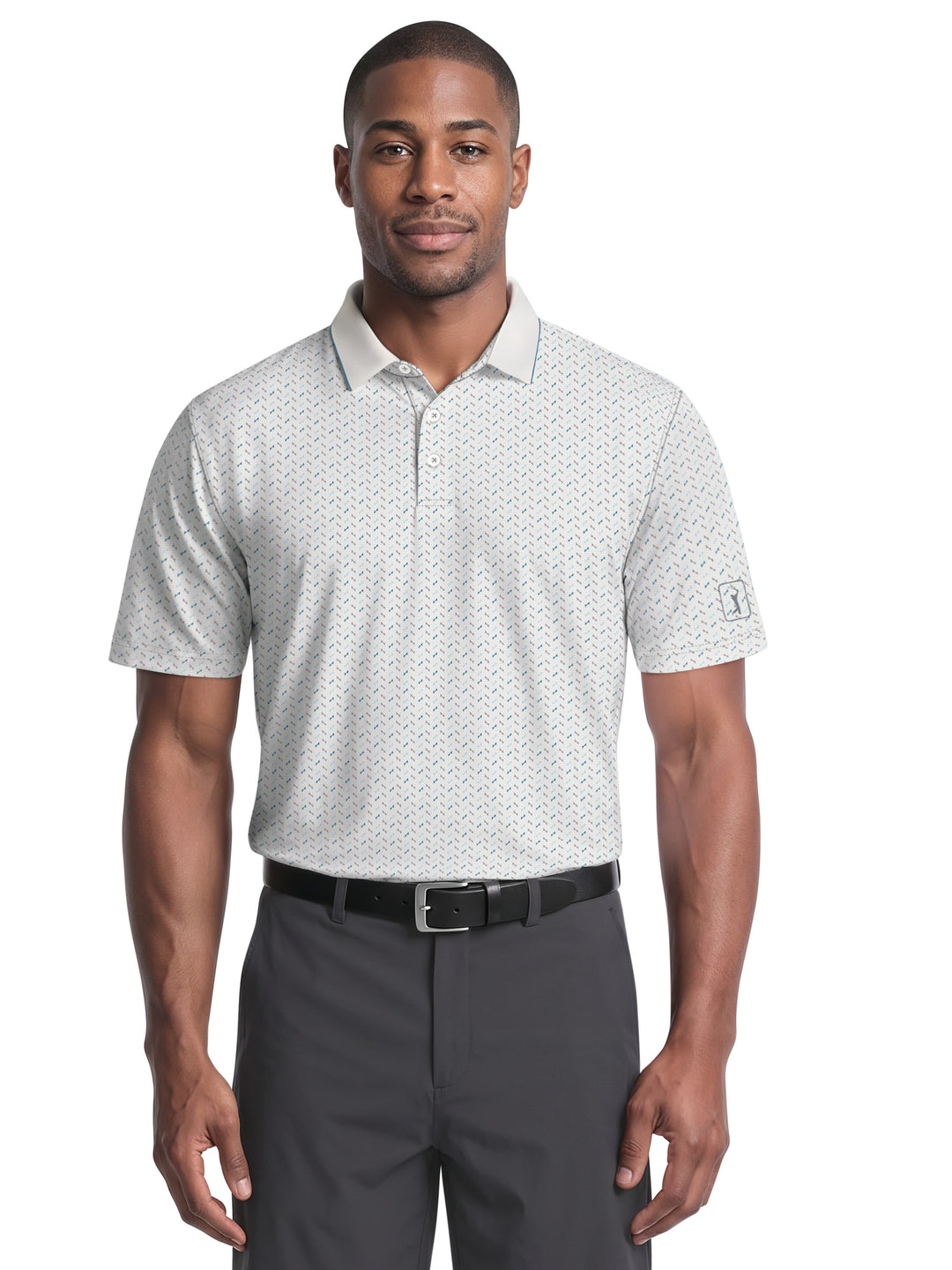 Men's Mini Golf Novelty Printed Polo