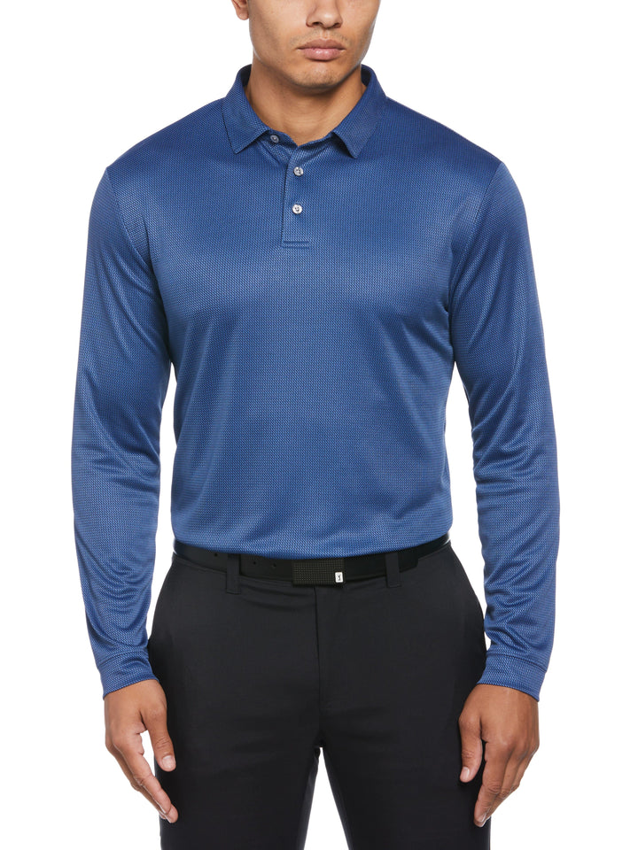 Mini Jacquard Golf Polo (Peacoat) 
