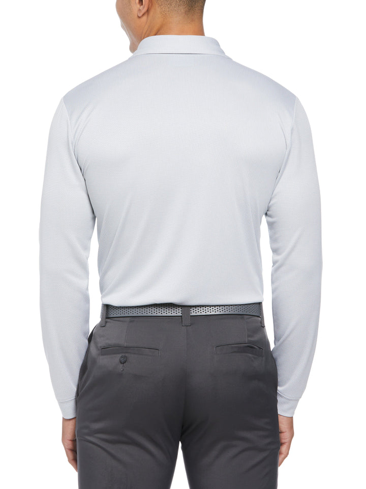 Mini Jacquard Golf Polo (Quarry) 