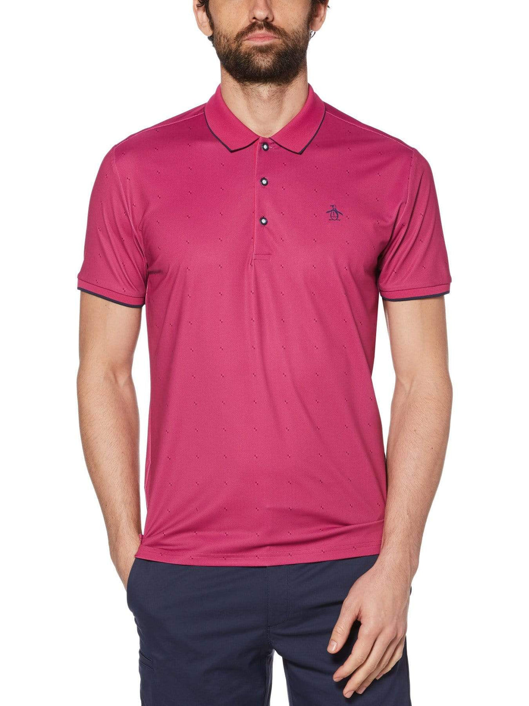 Men's Mini Texture Golf Polo