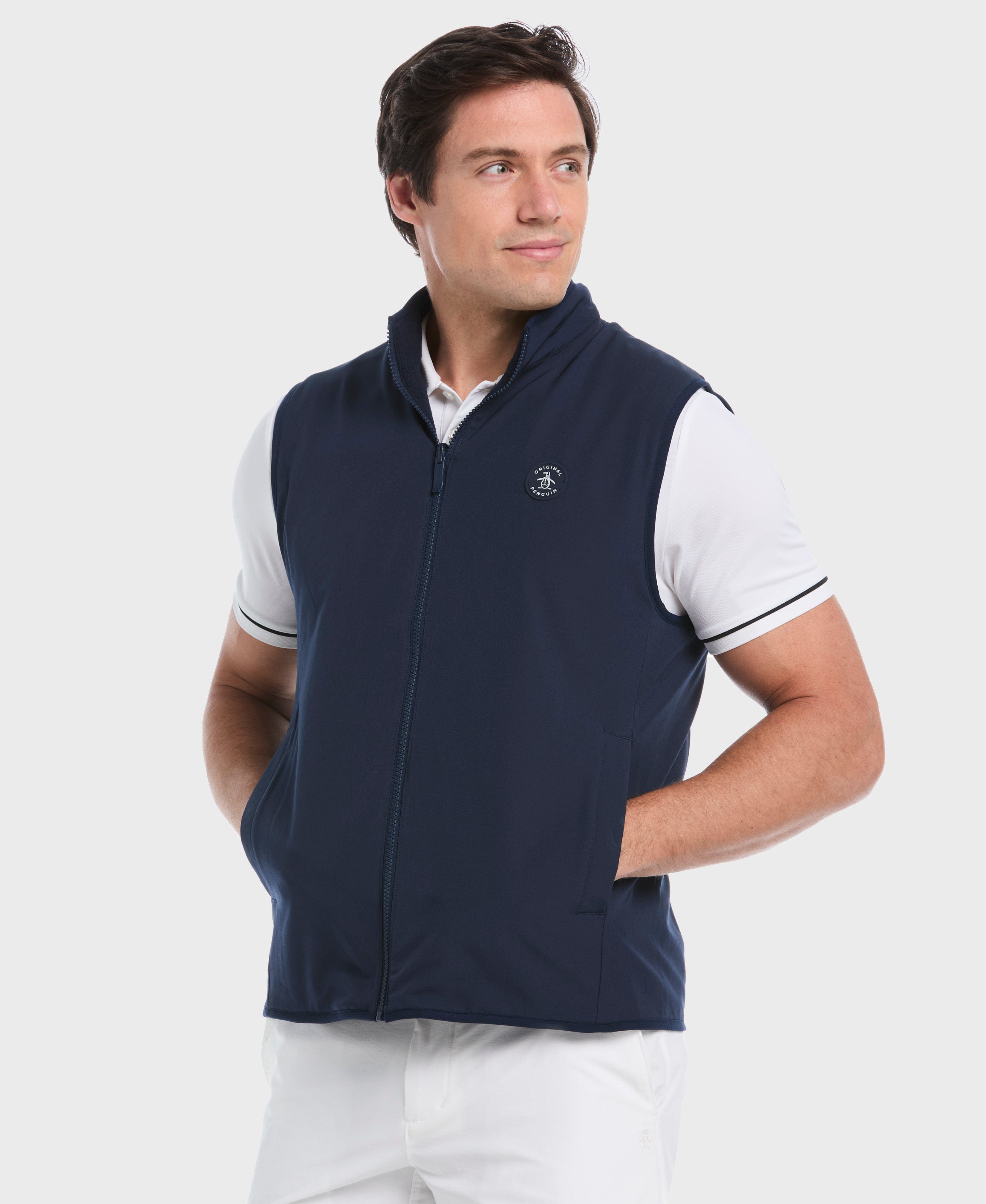 Men's Mixed Media Reversible Fleece Vest – Golf Apparel Shop