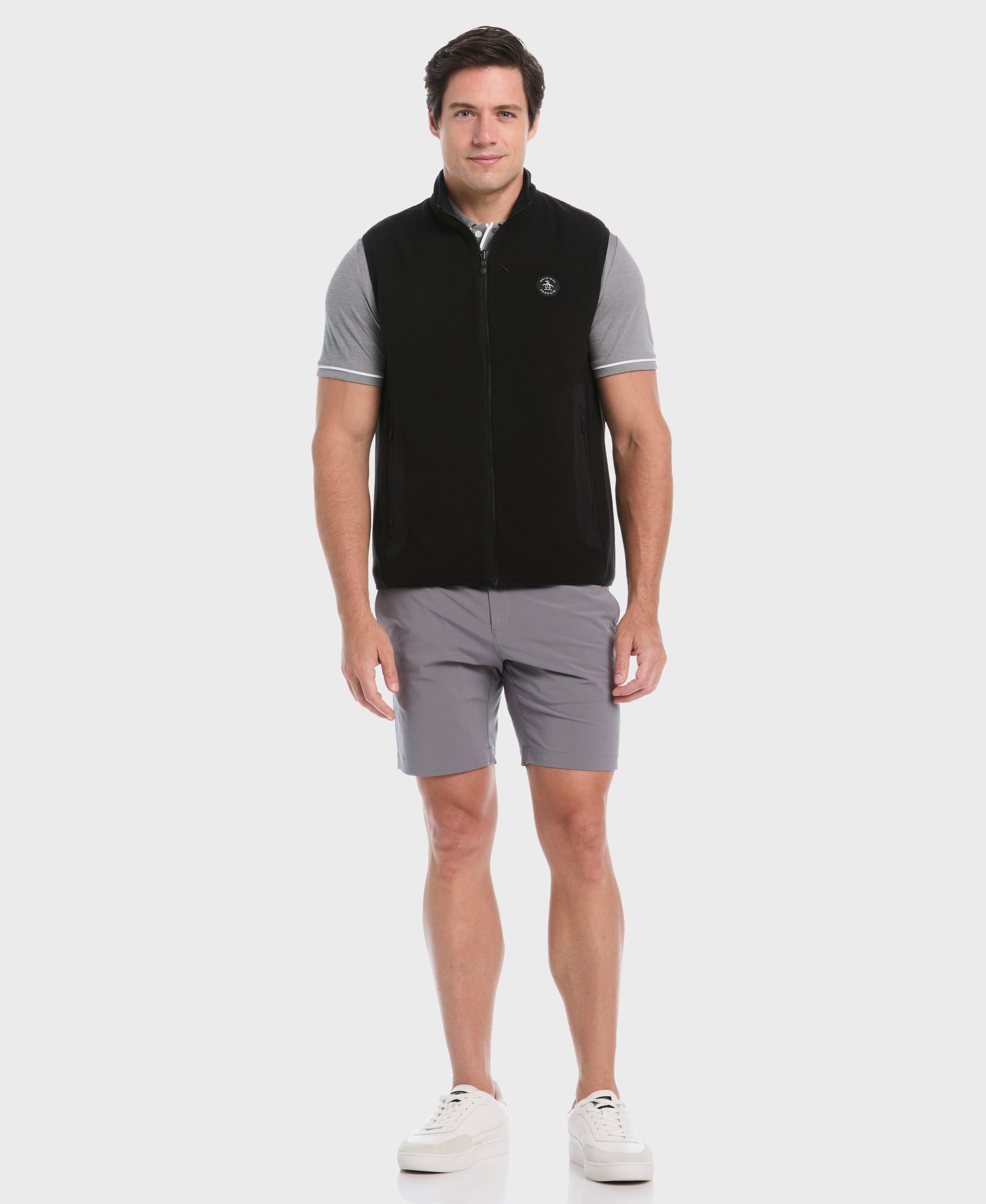 Men's Mixed Media Reversible Fleece Vest – Golf Apparel Shop