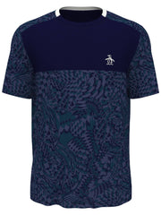 Men's Motion Checked Color Block Tennis Tee