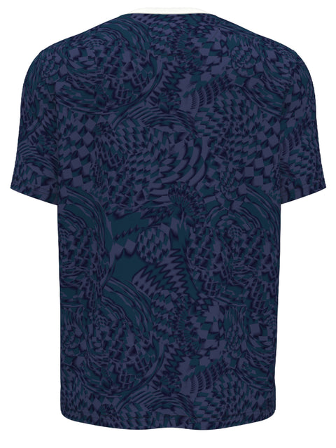 Men's Motion Checked Color Block Tennis Tee