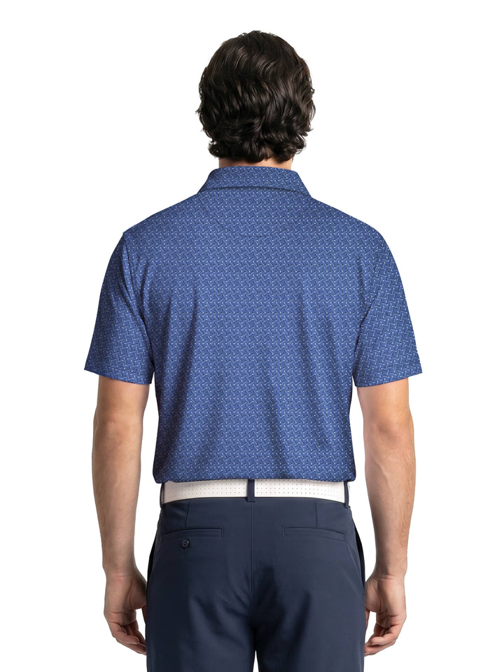 Men's Novelty Argyle Print Polo