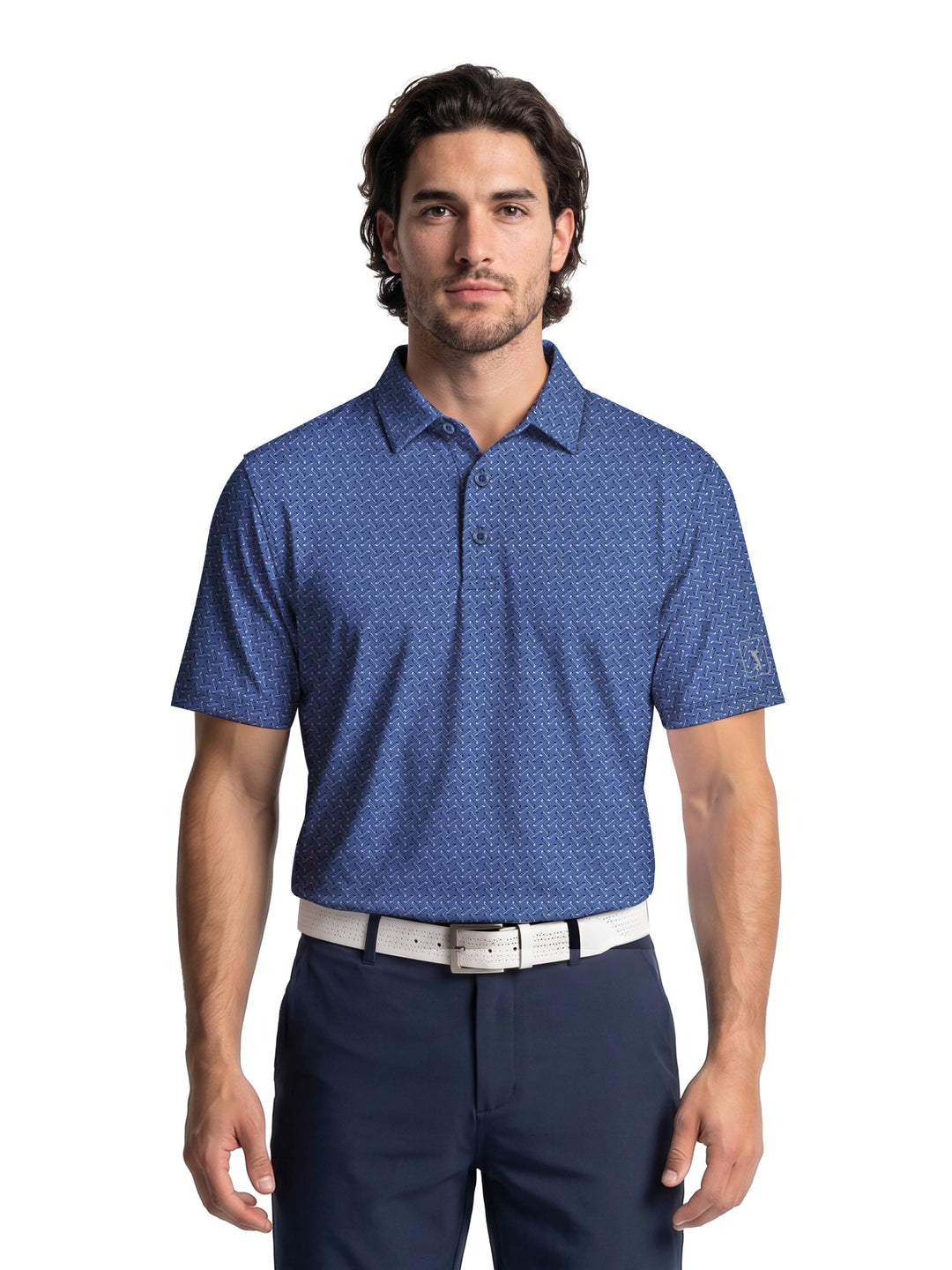 Men's Novelty Argyle Print Polo