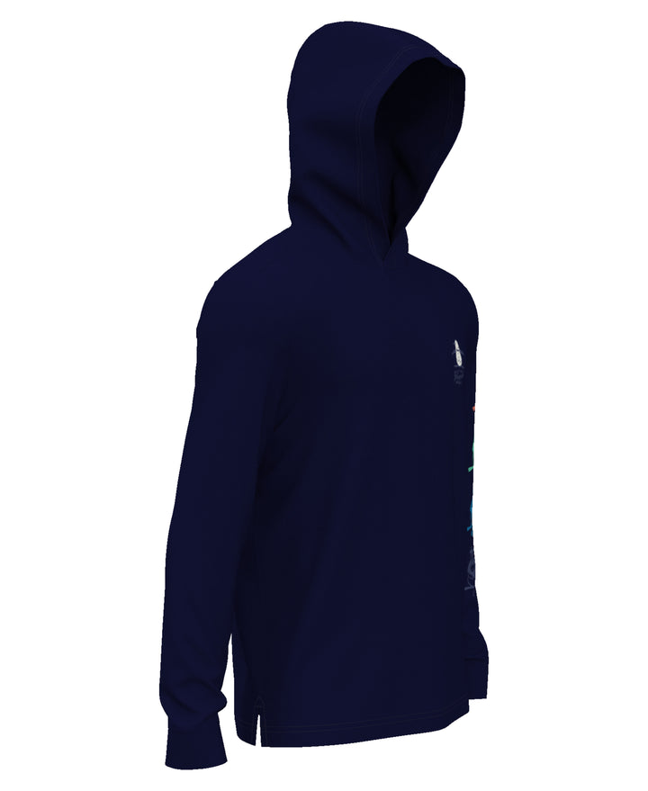 Novelty Graphic Golf Hoodie (Black Iris) 