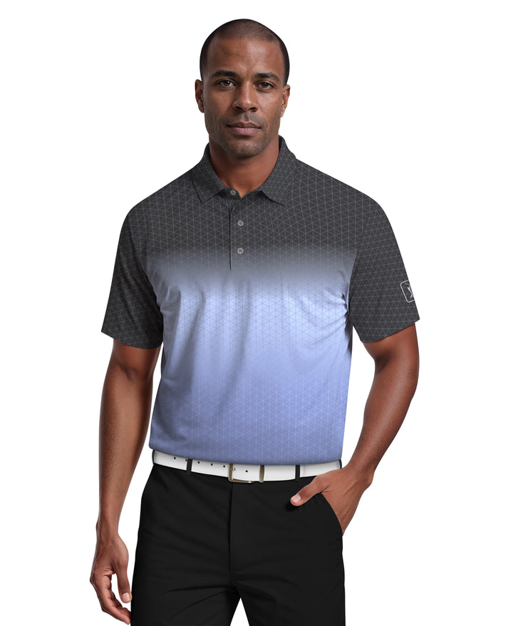 Ombre Architecture Road Map Golf Polo (Iron Gate) 