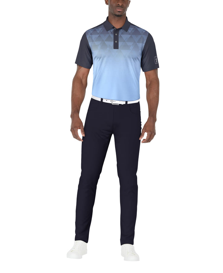 SS Ombre Geo Print Polo (Peacoat) 