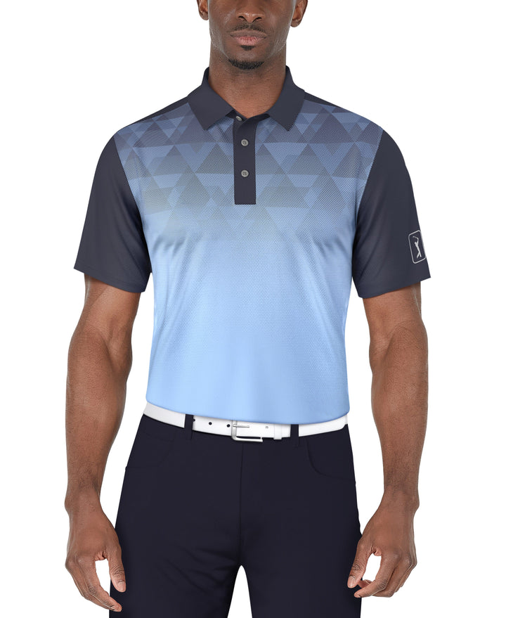 SS Ombre Geo Print Polo (Peacoat) 