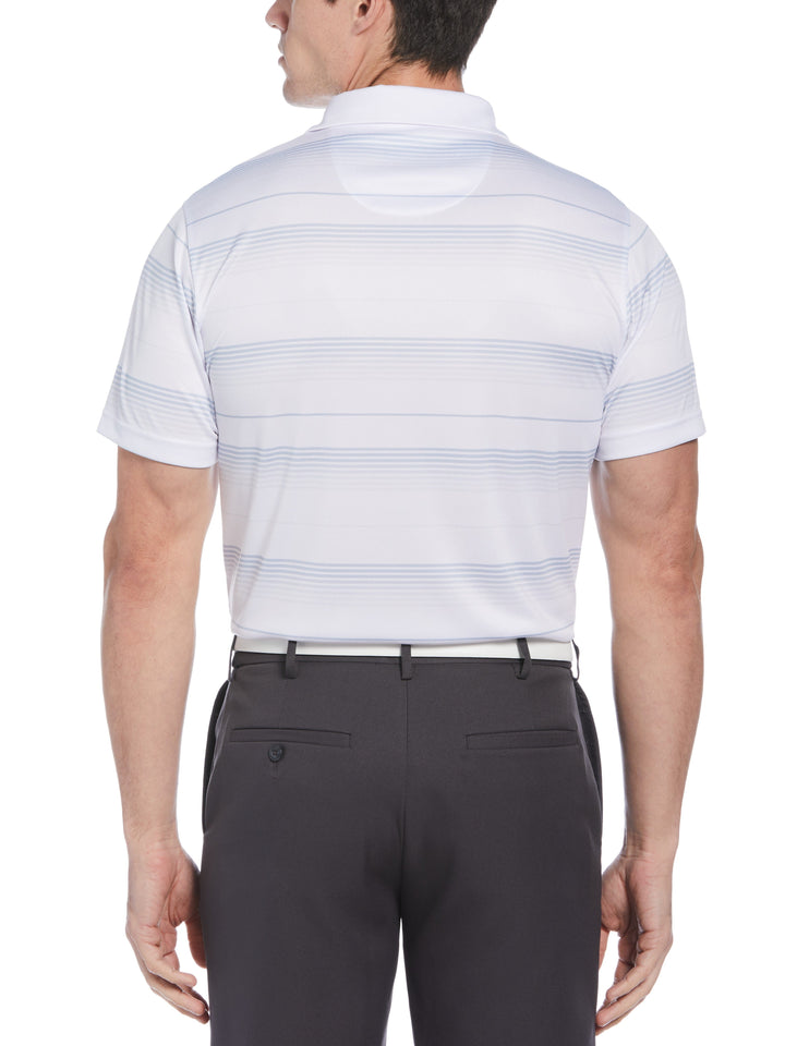 Men's Ombre Stripe Print Golf Polo