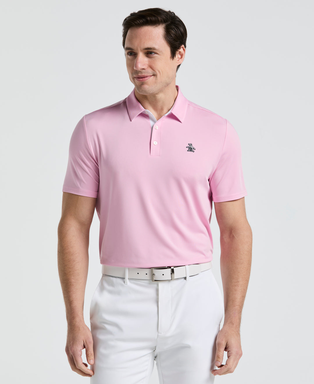 Original Block Design Short Sleeve Golf Polo Shirt (Lilac Sachet) 