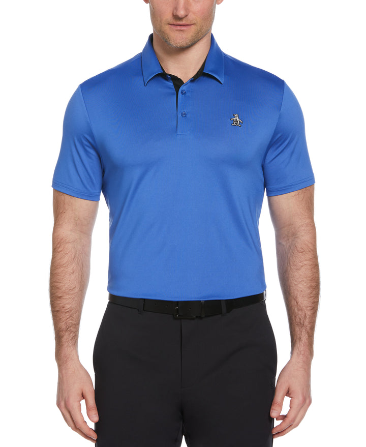 Original Block Design Short Sleeve Golf Polo Shirt (Nebulas) 