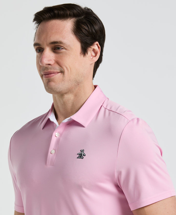 Original Block Design Short Sleeve Golf Polo Shirt (Lilac Sachet) 