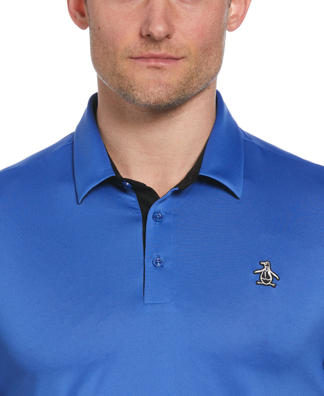 Original Block Design Short Sleeve Golf Polo Shirt (Nebulas) 