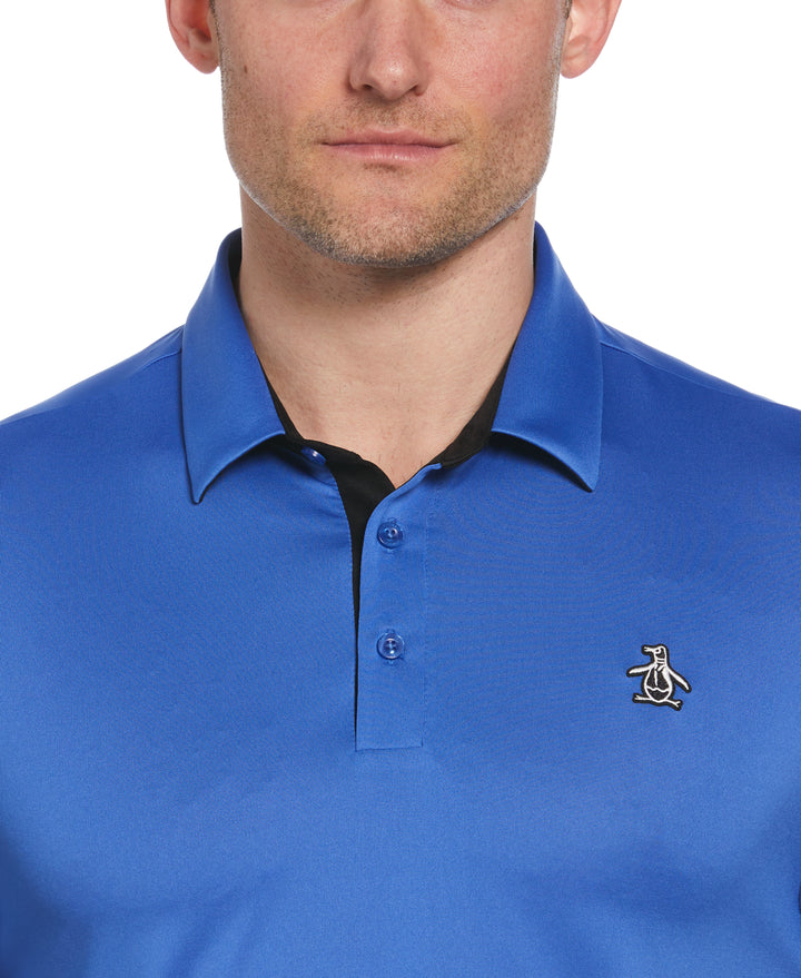 Original Block Design Short Sleeve Golf Polo Shirt (Nebulas) 