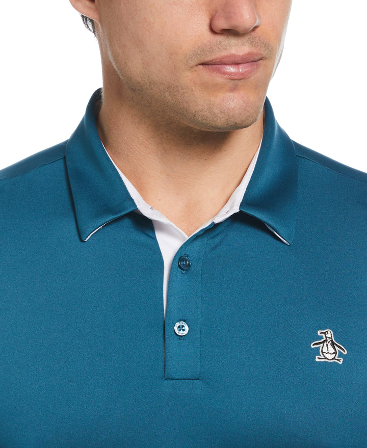 Original Block Design Short Sleeve Golf Polo Shirt (Corsair) 