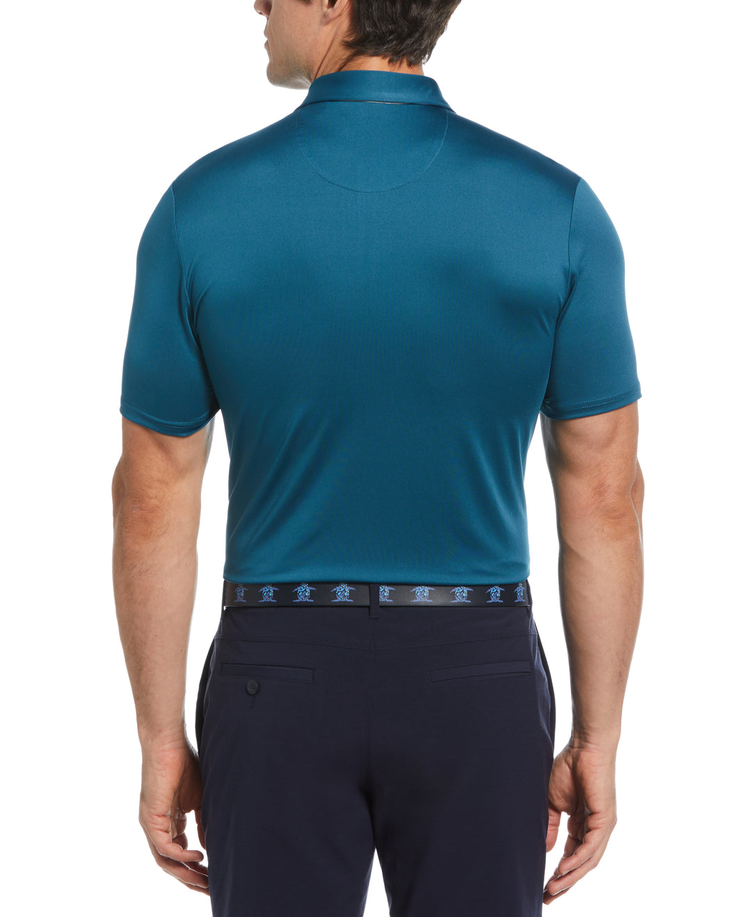 Original Block Design Short Sleeve Golf Polo Shirt (Corsair) 