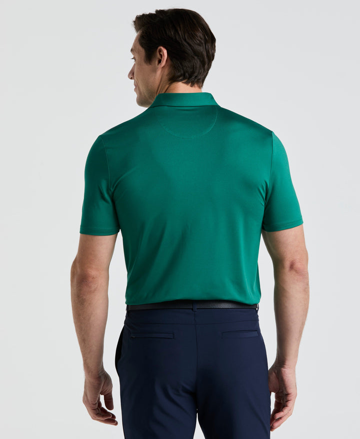 Original Block Design Short Sleeve Golf Polo Shirt (Galapagos Green) 
