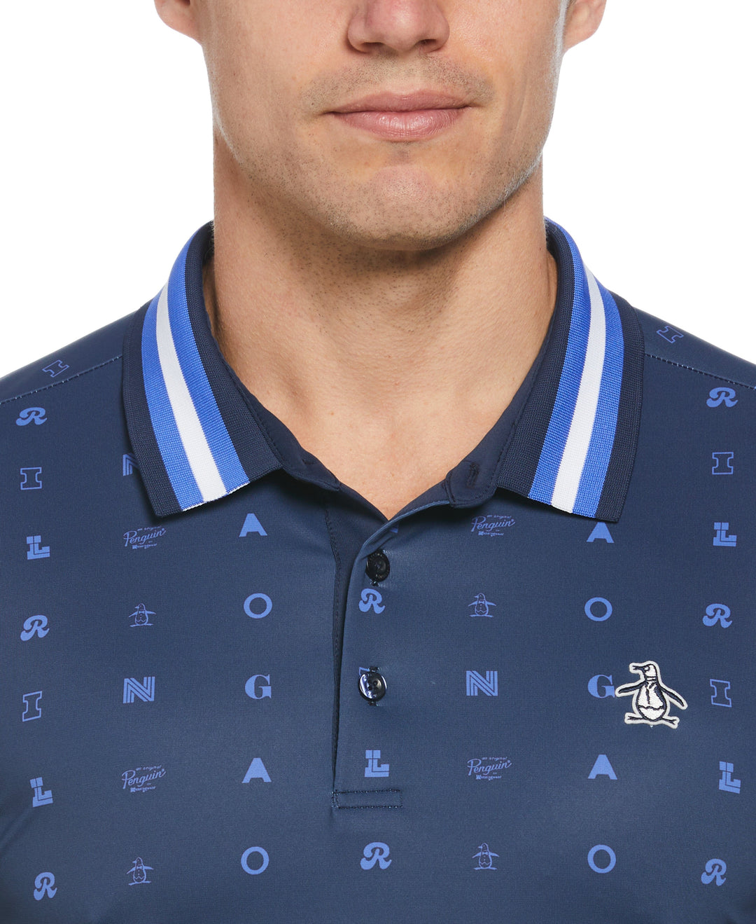 Original Print Polo (Black Iris) 
