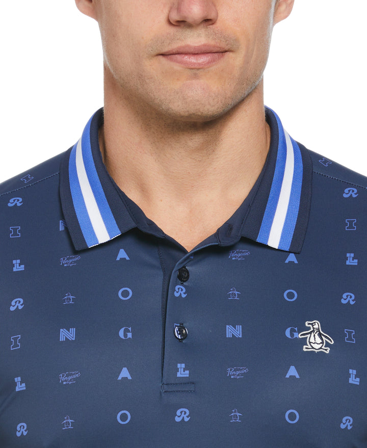 Original Print Polo (Black Iris) 