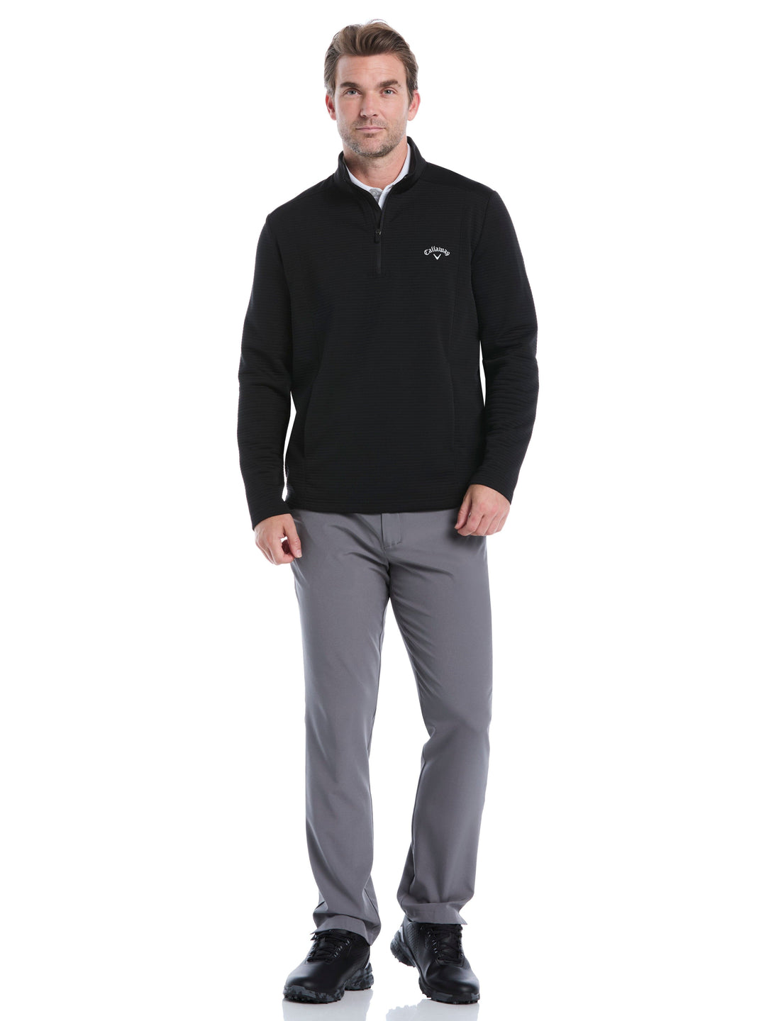 Ottoman Quarter Zip Golf Base Layer (Black) 
