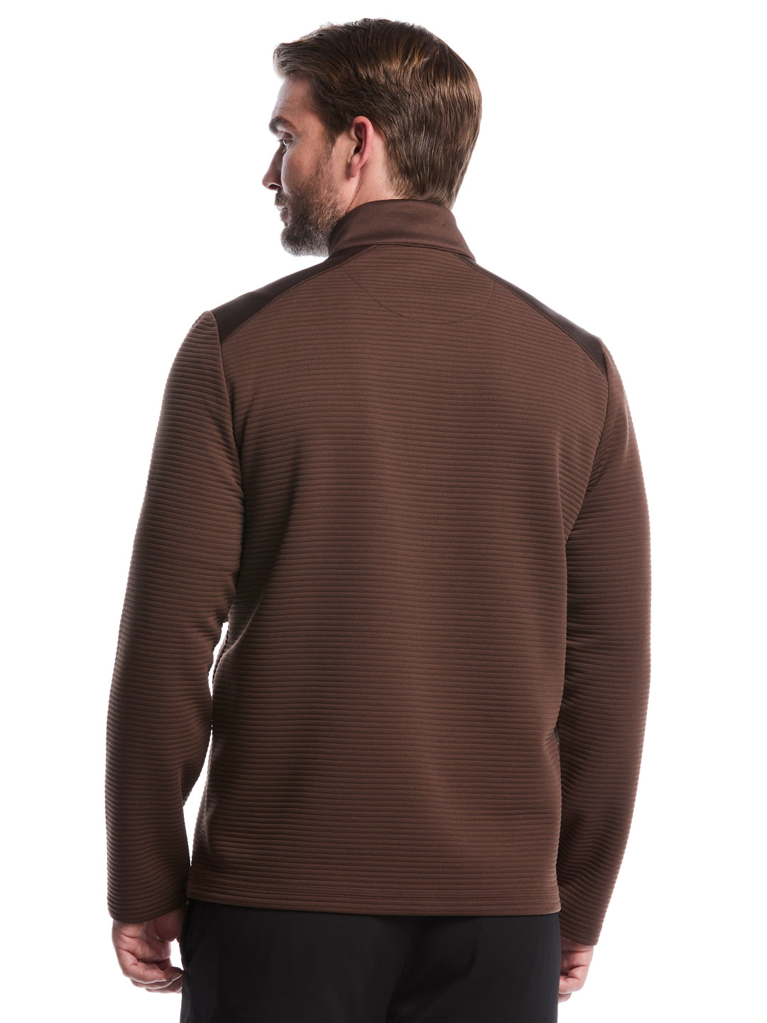 Ottoman Quarter Zip Golf Base Layer (Hot Fudge) 