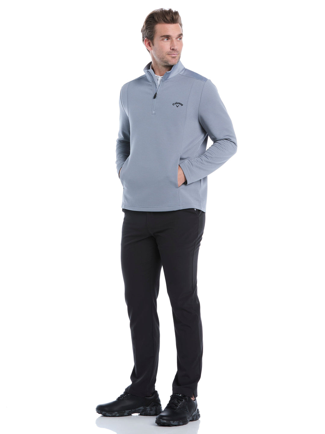 Ottoman Quarter Zip Golf Base Layer (Tradewinds) 