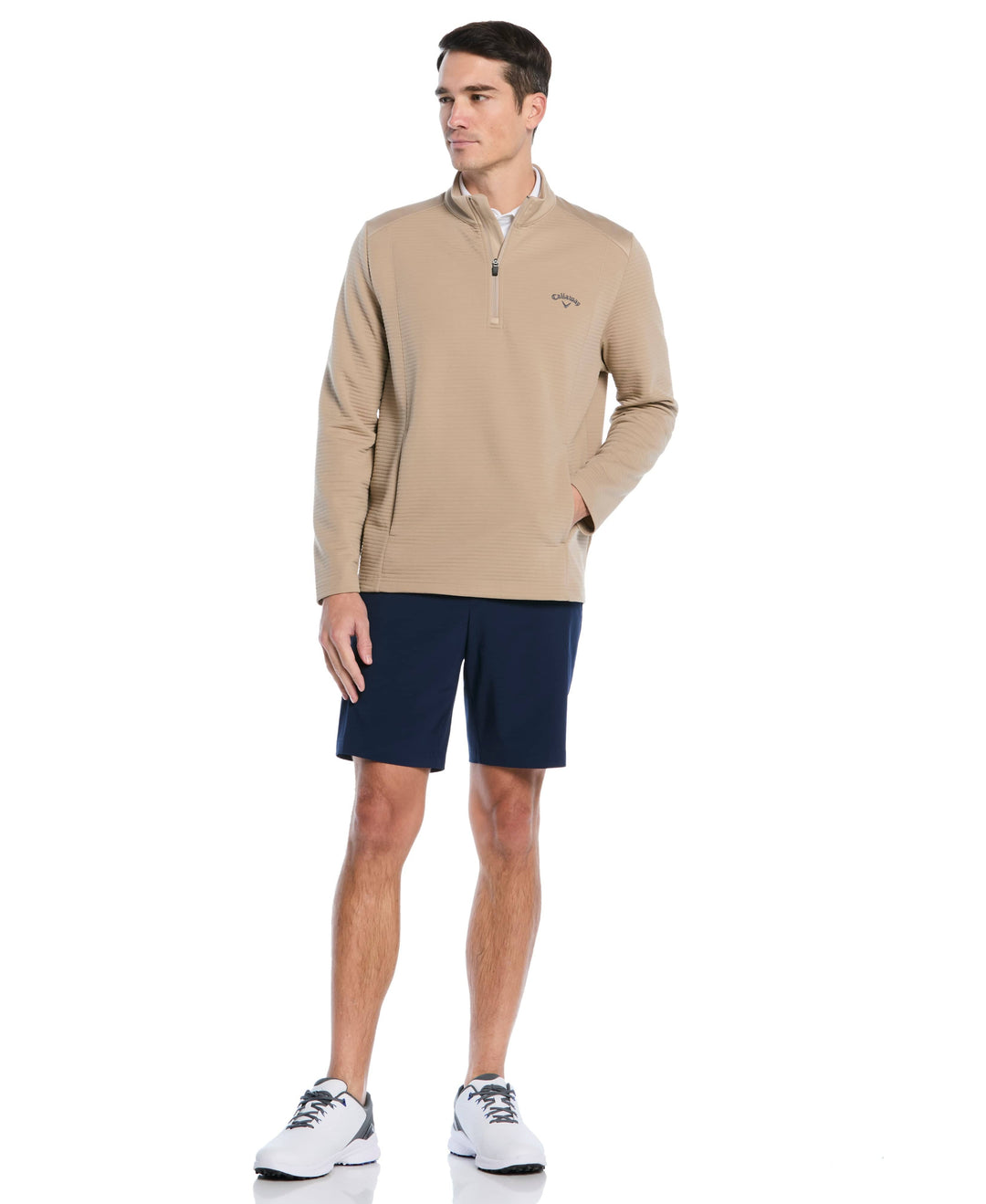 Ottoman Quarter Zip Golf Base Layer (Chinchilla) 