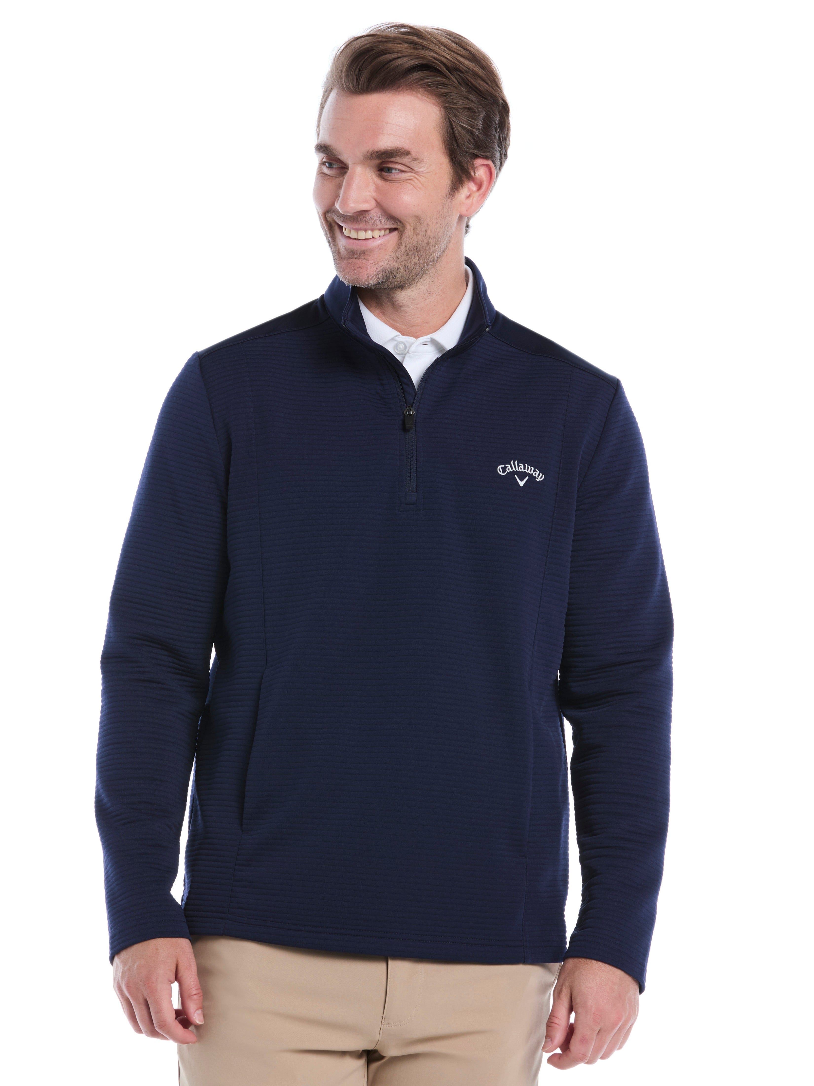 Men's Ottoman Quarter Zip Golf Base Layer – Golf Apparel Shop