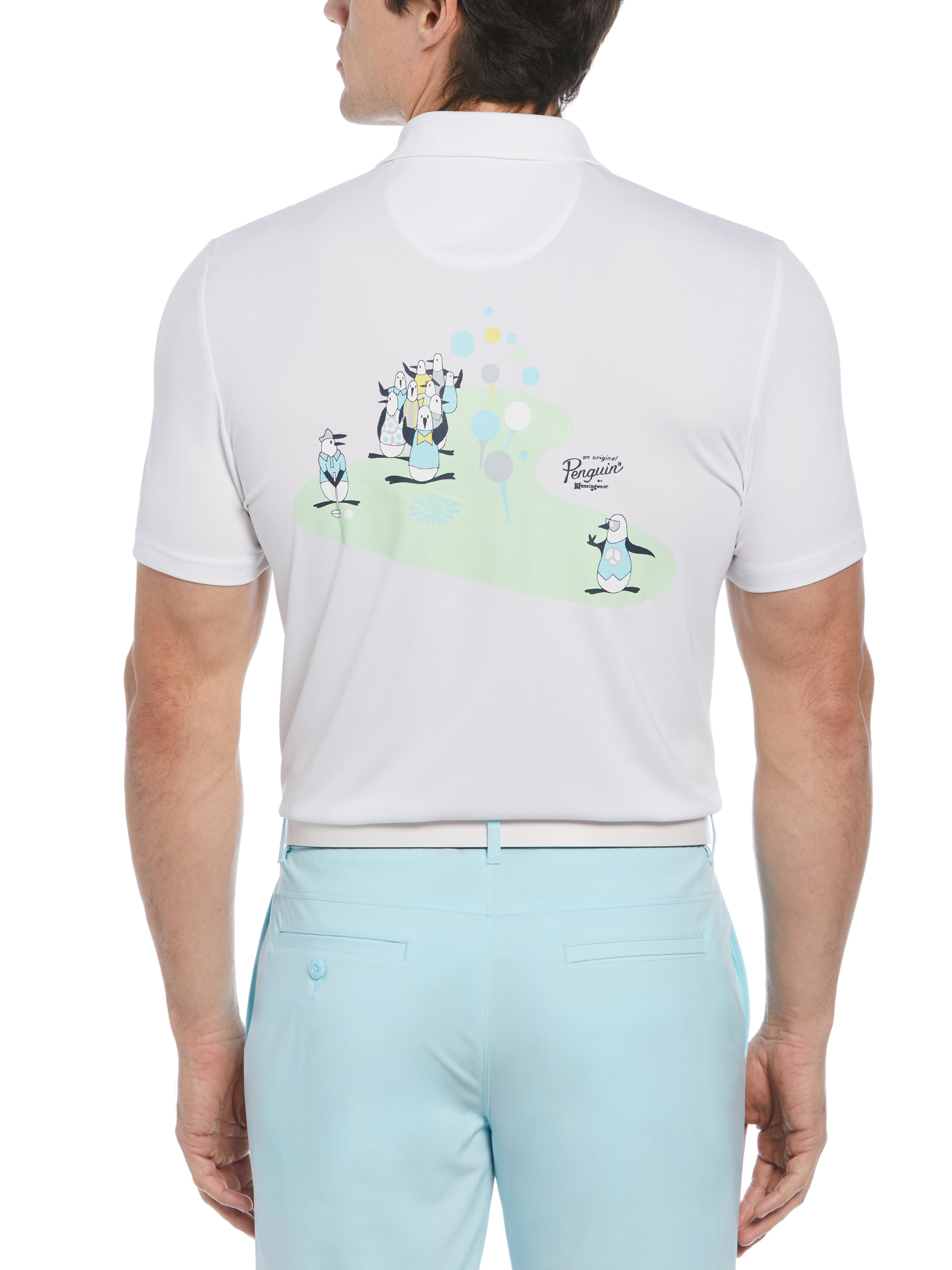 Men's Oxford Graphic Print Golf Polo – Golf Apparel Shop