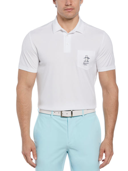 メンズウェア Penguin by Golfickers POLO SHIRTS White Mens-Oxford-Graphic-Print-Golf