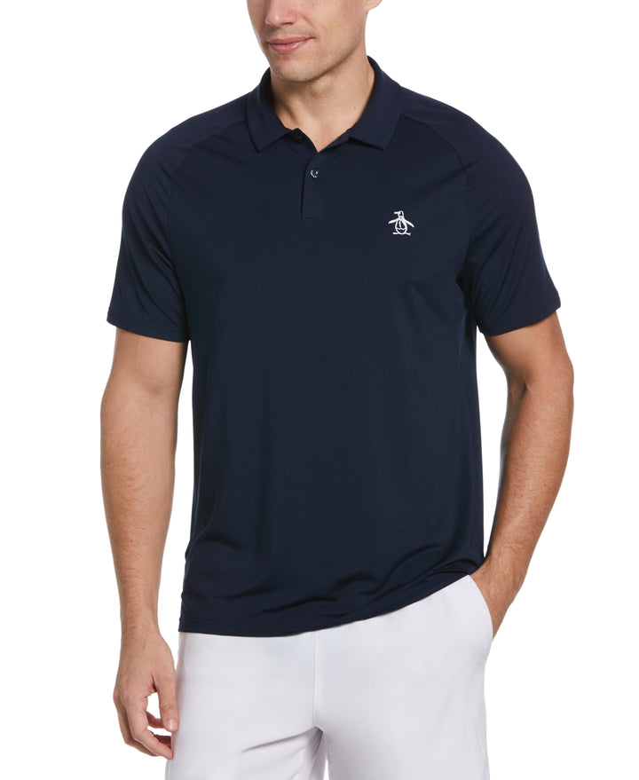Legacy Gussett Tennis Polo Shirt (Black Iris) 