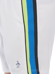 Men's Performance Mixed Media Tennis Shorts (Bright White) 