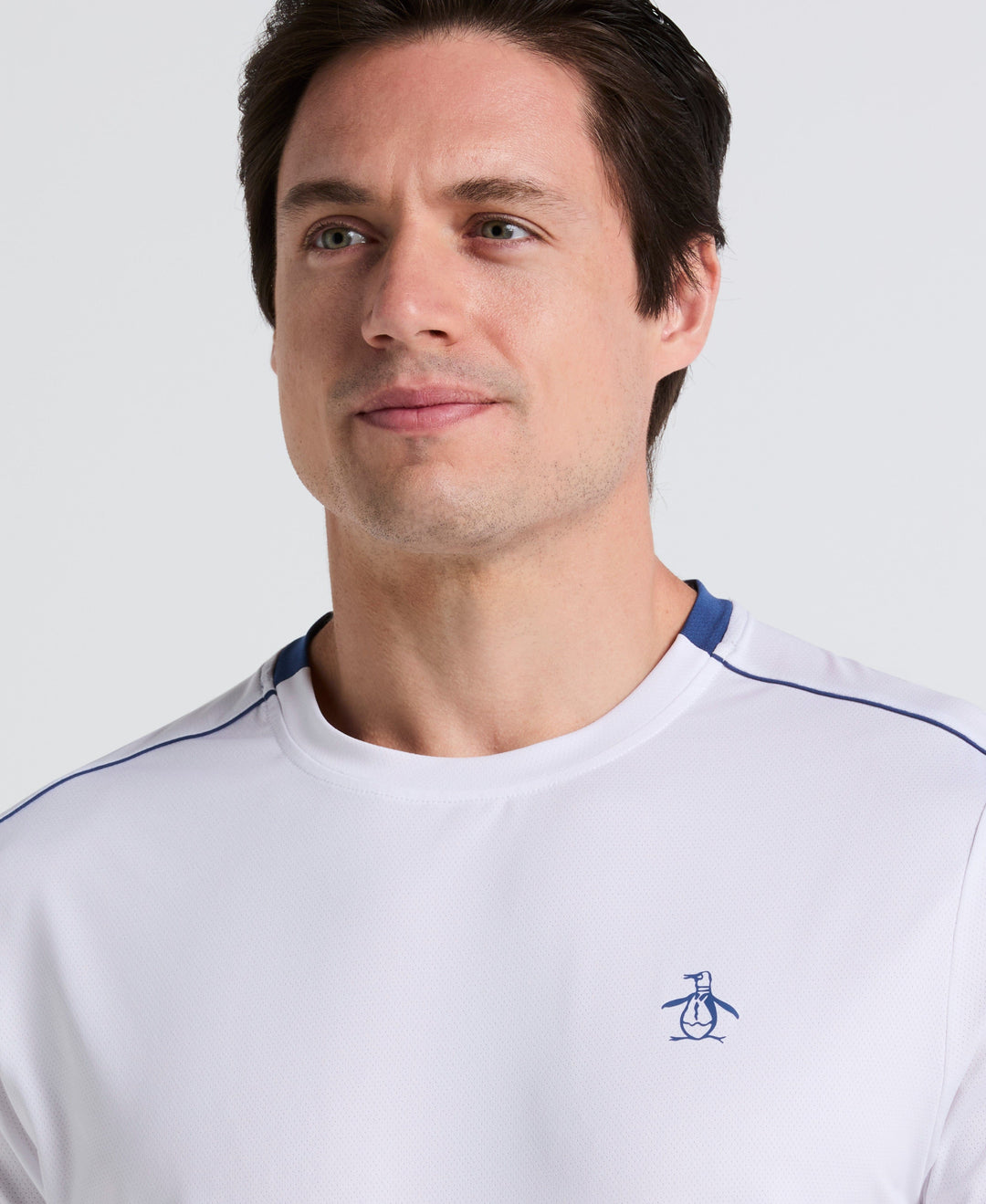 Performance Ombre Block Tennis Tee (Bright White) 