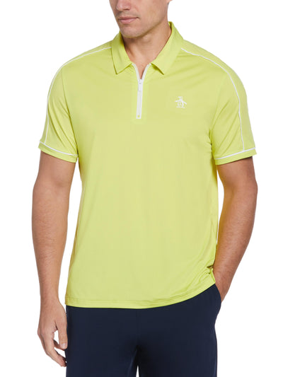 Men's Performance Piped Tennis Polo