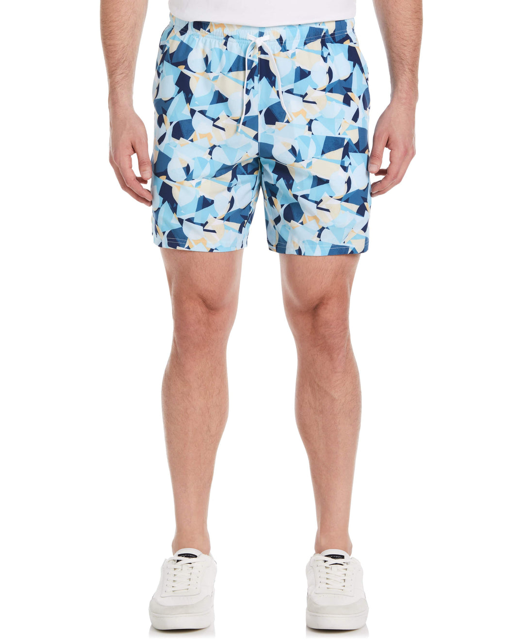 Performance Tennis Ball Print 7" Short (Bright White) 