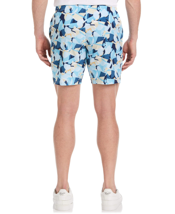 Performance Tennis Ball Print 7" Short (Bright White) 