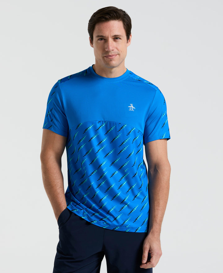 Performance Tennis Ball Tennis Tee (Elect Blu Lmnade) 