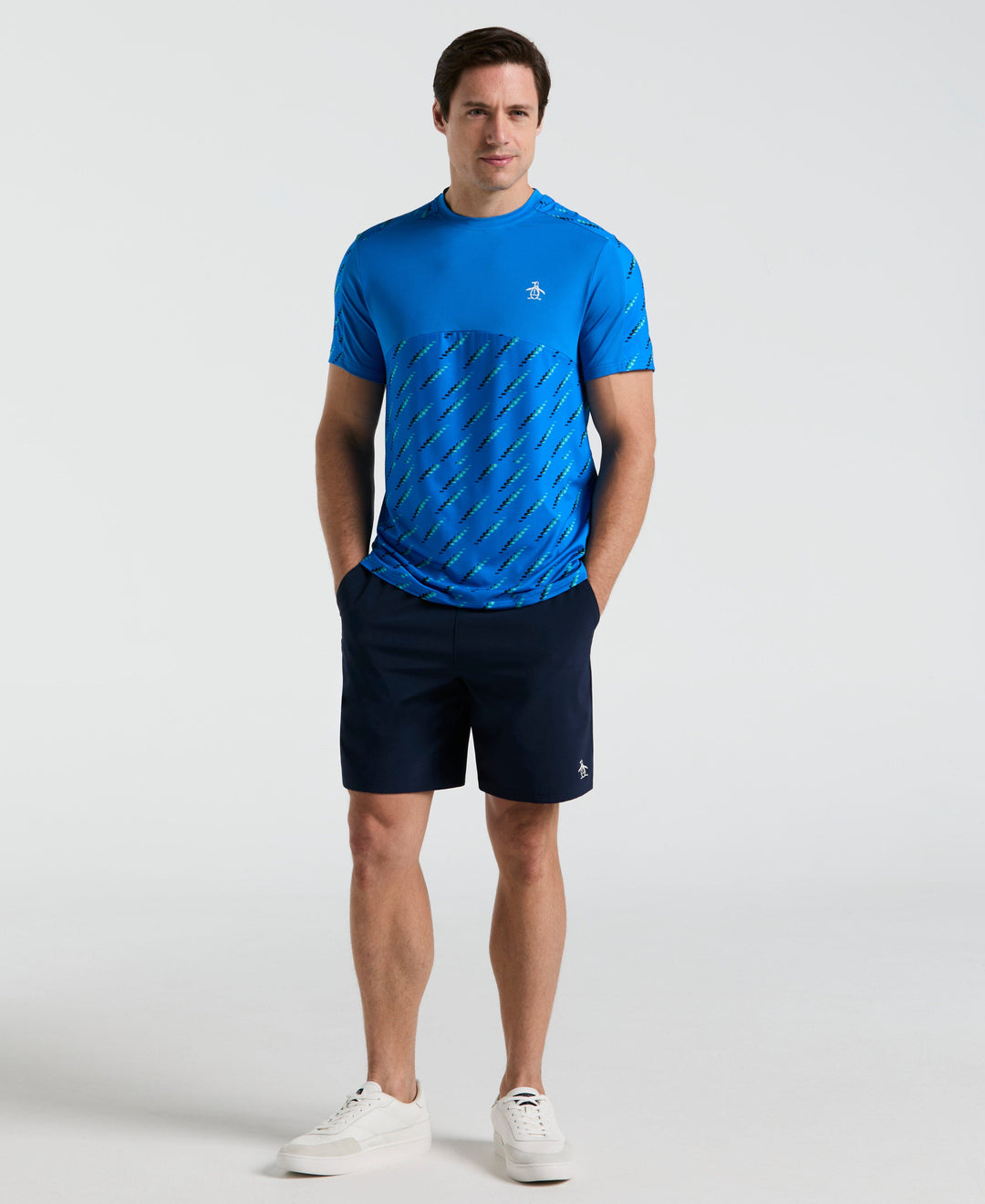 Performance Tennis Ball Tennis Tee (Elect Blu Lmnade) 