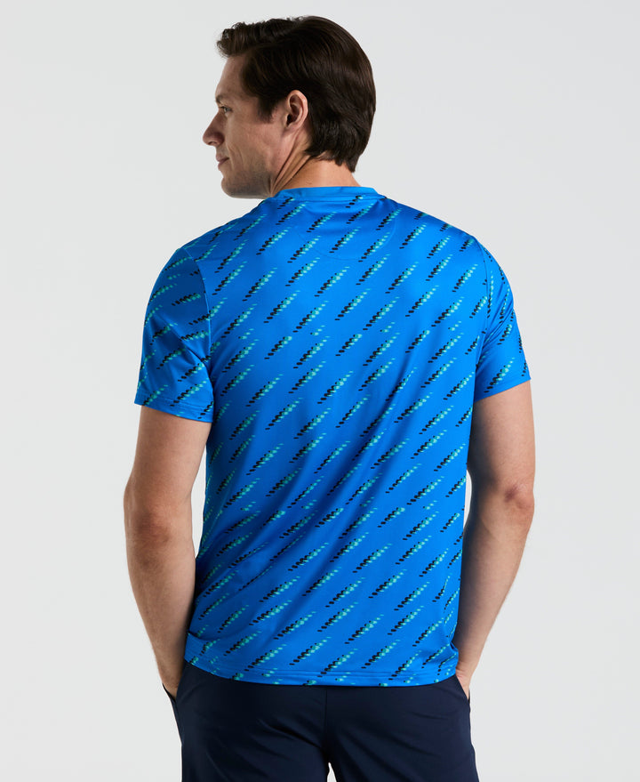 Performance Tennis Ball Tennis Tee (Elect Blu Lmnade) 
