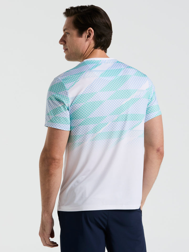 Performance Tennis Court Tee  (Bright White) 