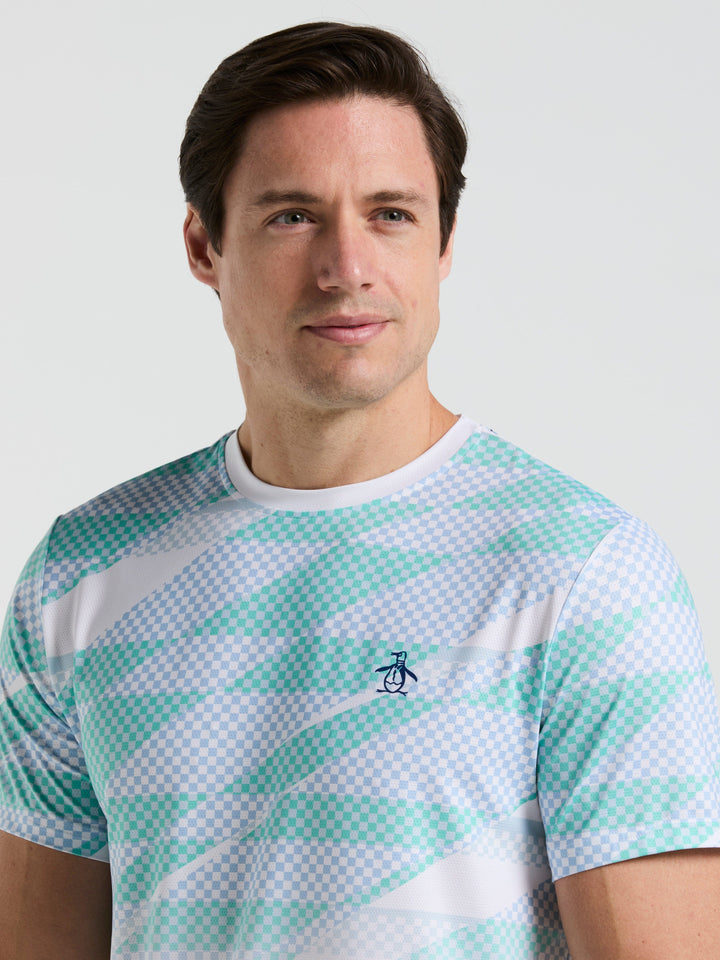 Performance Tennis Court Tee  (Bright White) 