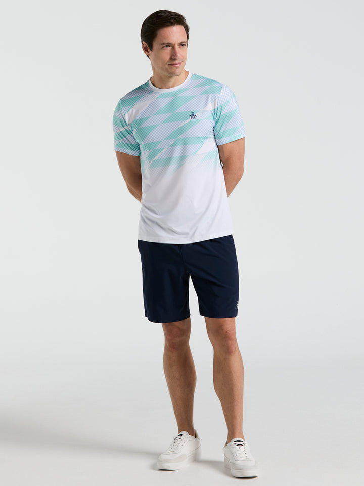 Performance Tennis Court Tee  (Bright White) 