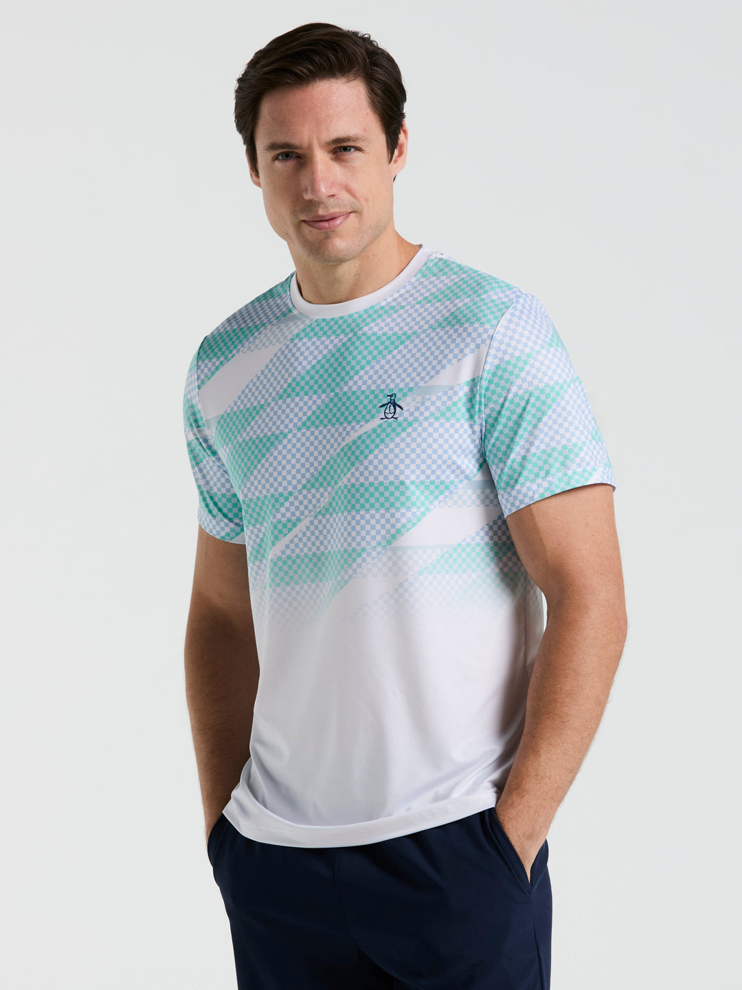 Performance Tennis Court Tee  (Bright White) 