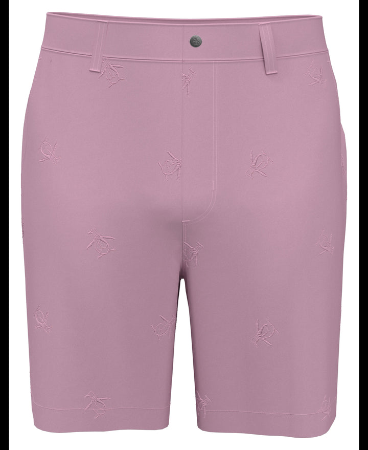 Pete Embroidered Flat Front Golf Shorts (Gelato Pink) 
