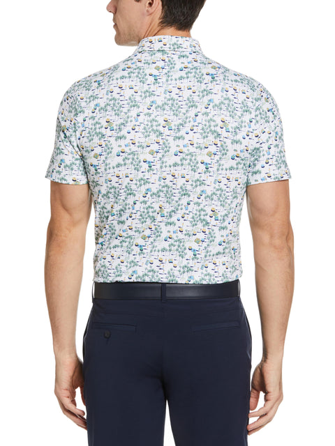 Men's Pete In The Park Print Golf Polo