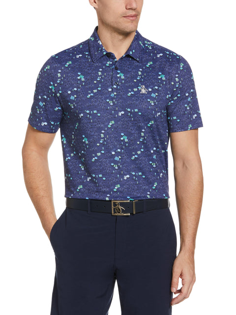 Men's Pete In The Park Print Golf Polo