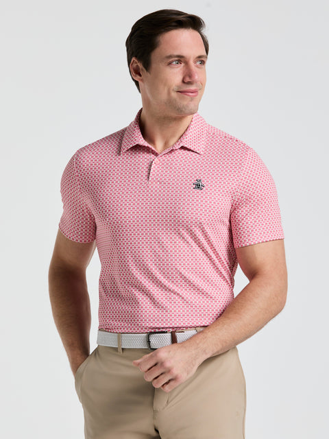 Men's Petes Bowtie Print Golf Polo