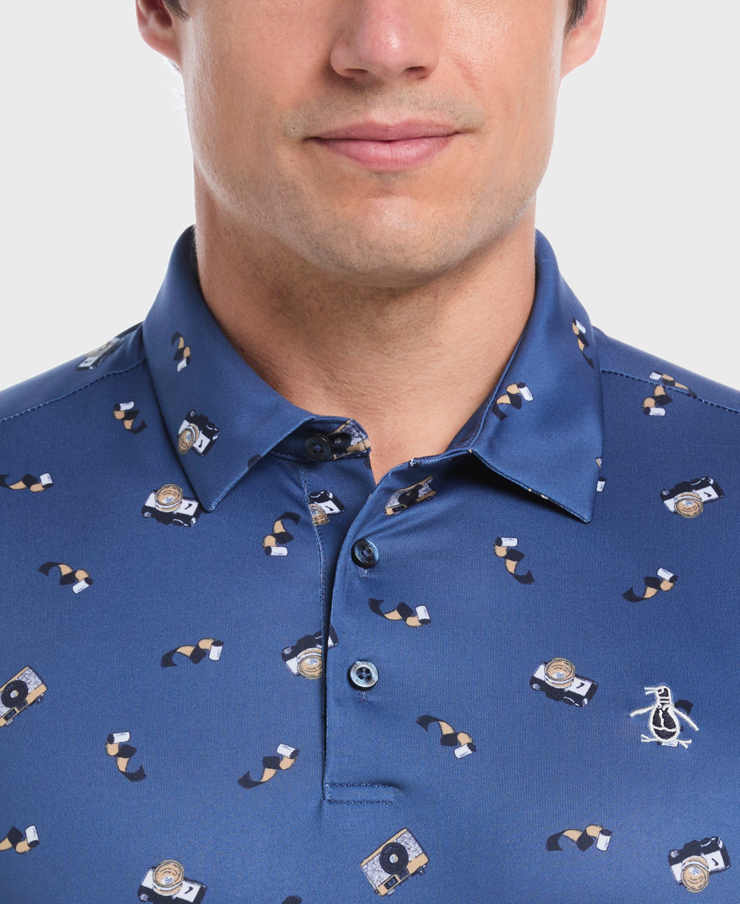 Pete's Camera Golf Polo (True Navy) 